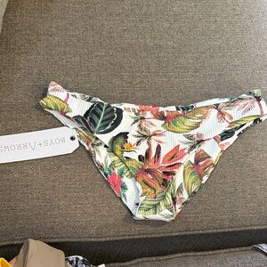 Boys + Arrows Tropical Leaf Bikini Bottom